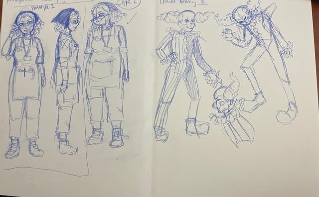 rough sketches
