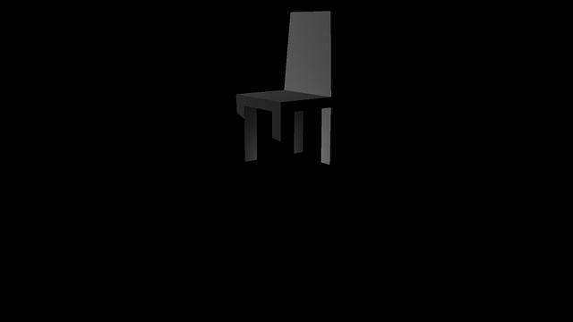 3D Chair in LIghting