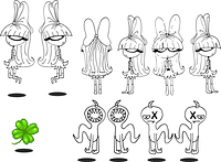 thomastia 10814 4862101 platform girl and enemies (no color, no pixelart yet)