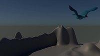 Bird Flying Full Render